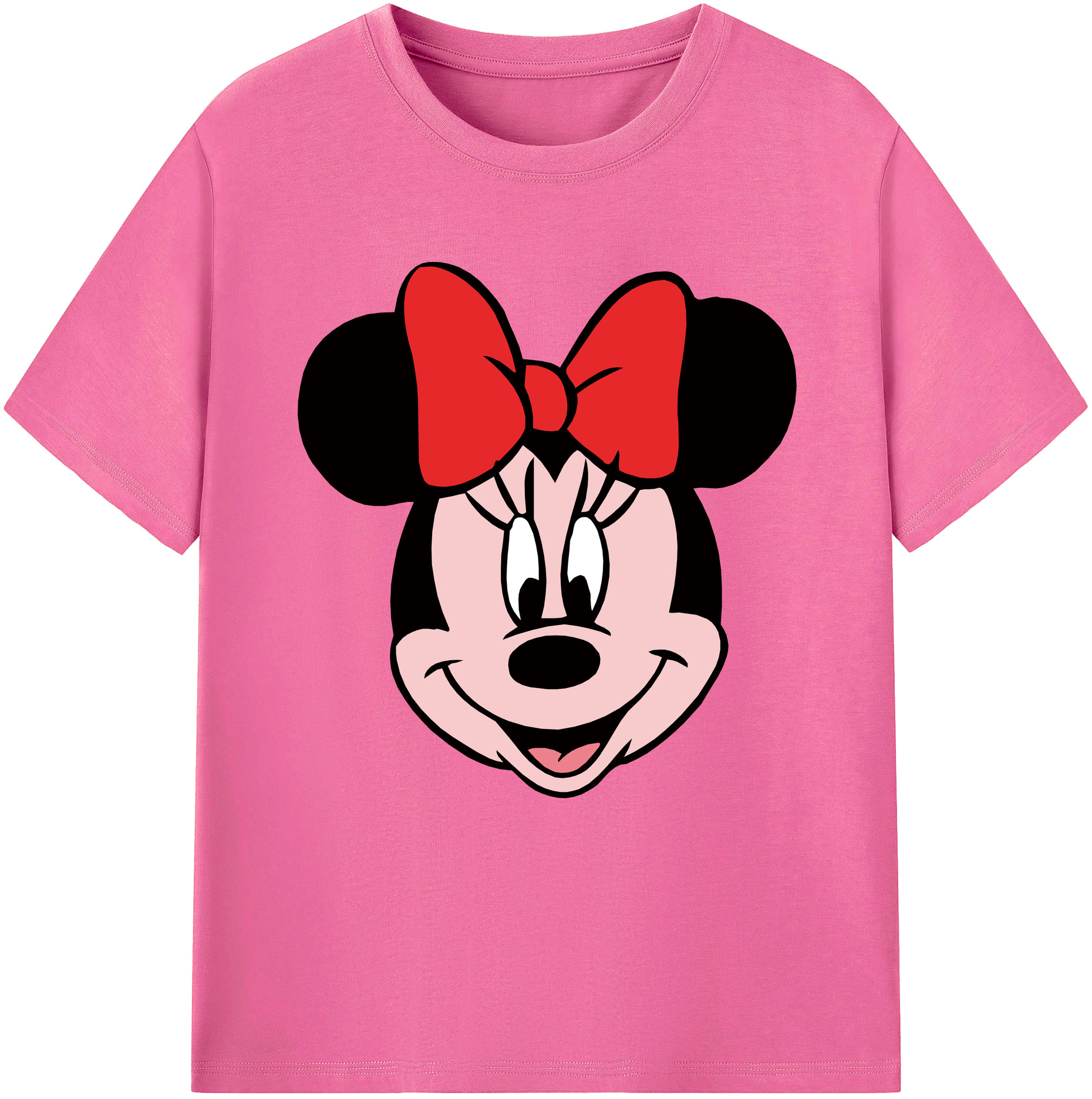 （画像用） ミッキーマウス Mickey Mouse レディースカジュアルプリントTシャツ（綿100％）